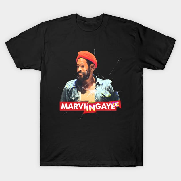 ART GLASS - MARVIN GAYE OKE T-Shirt by YonkoFauzi